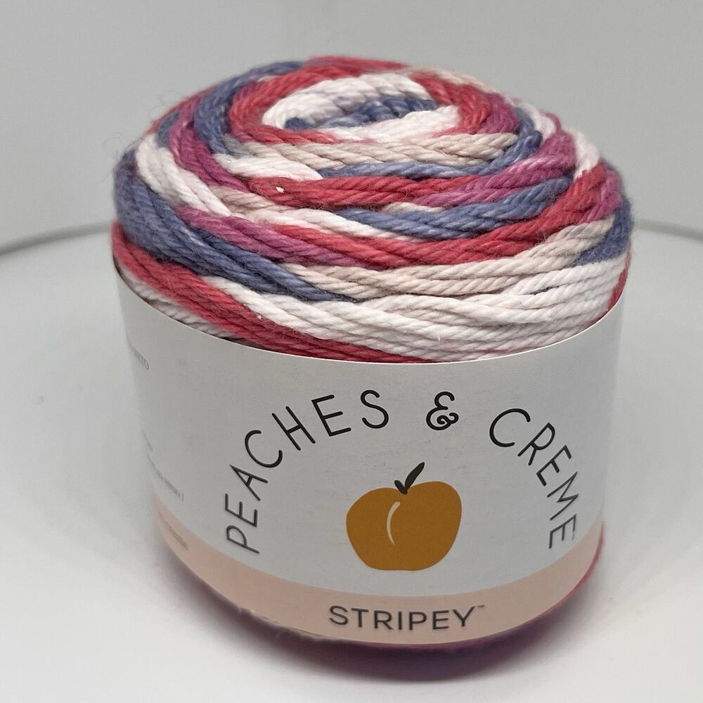 Peaches & Crème Stripey Yarn, Beach House
